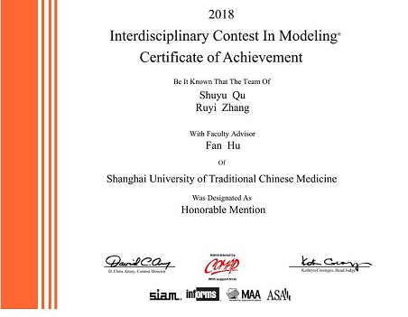 tyc33455cc太阳集团员工喜获数学建模国际二等奖